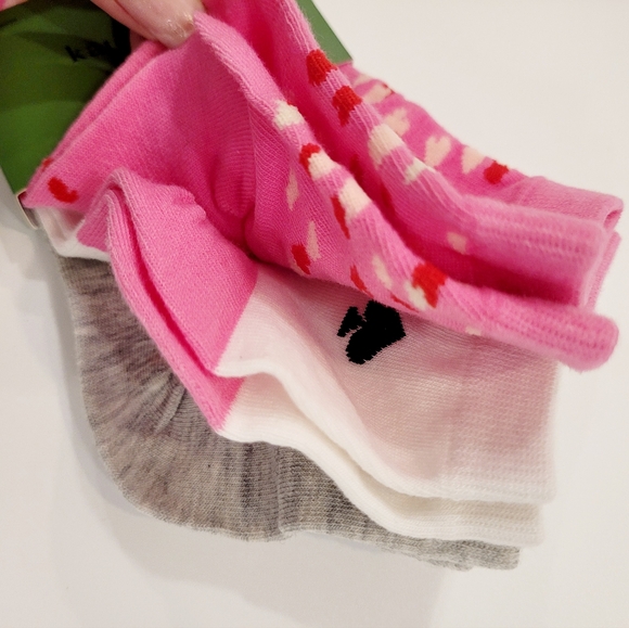 Kate Spade Quarter Socks 3 Pairs - Picture 2 of 2